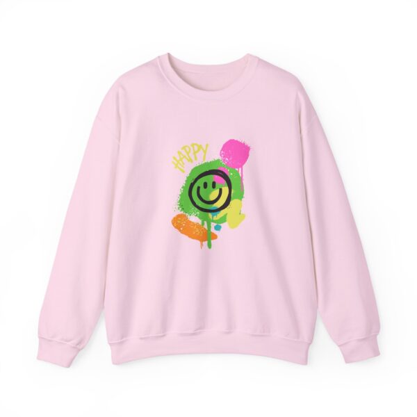 Happy Smiley Face Unisex Heavy Blend™ Crewneck Sweatshirt - Image 37