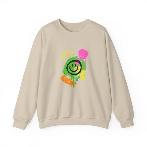 Happy Smiley Face Unisex Heavy Blend™ Crewneck Sweatshirt - Image 9