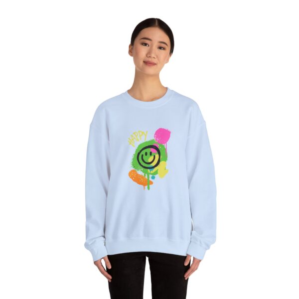 Happy Smiley Face Unisex Heavy Blend™ Crewneck Sweatshirt - Image 28