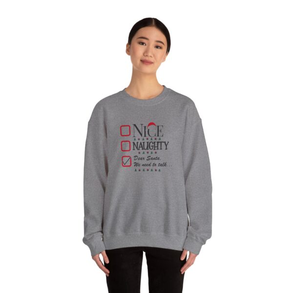 Funny Christmas Unisex Sweatshirt - "Dear Santa, We need to talk" - Image 28