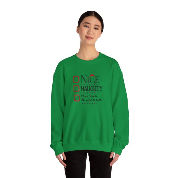 Funny Christmas Unisex Sweatshirt - "Dear Santa, We need to talk" - Image 32