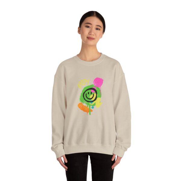 Happy Smiley Face Unisex Heavy Blend™ Crewneck Sweatshirt - Image 12