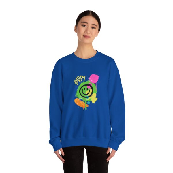 Happy Smiley Face Unisex Heavy Blend™ Crewneck Sweatshirt - Image 36