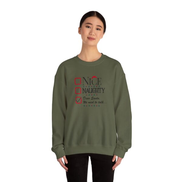 Funny Christmas Unisex Sweatshirt - "Dear Santa, We need to talk" - Image 24