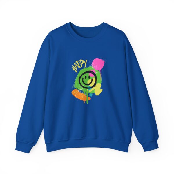 Happy Smiley Face Unisex Heavy Blend™ Crewneck Sweatshirt - Image 33