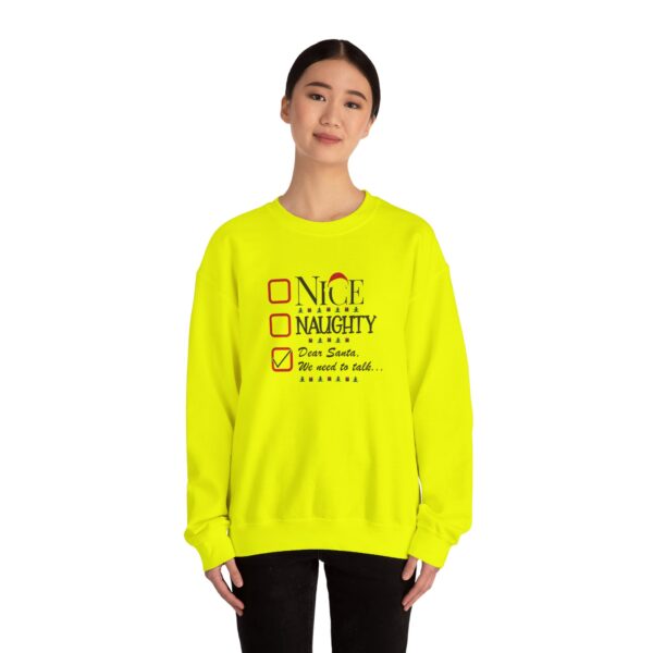 Funny Christmas Unisex Sweatshirt - "Dear Santa, We need to talk" - Image 20