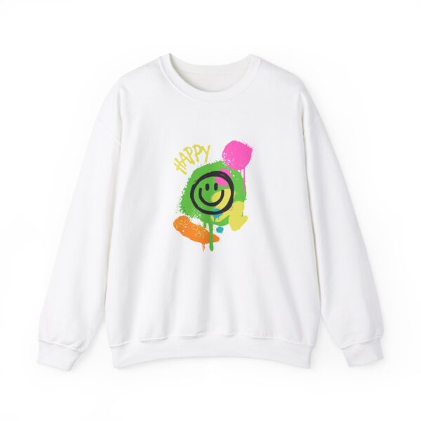 Happy Smiley Face Unisex Heavy Blend™ Crewneck Sweatshirt