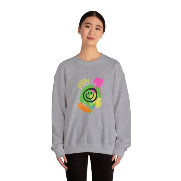 Happy Smiley Face Unisex Heavy Blend™ Crewneck Sweatshirt - Image 16