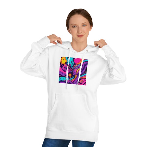 Cosmic Woman of the Night Psychedelic Hoodie - Image 3