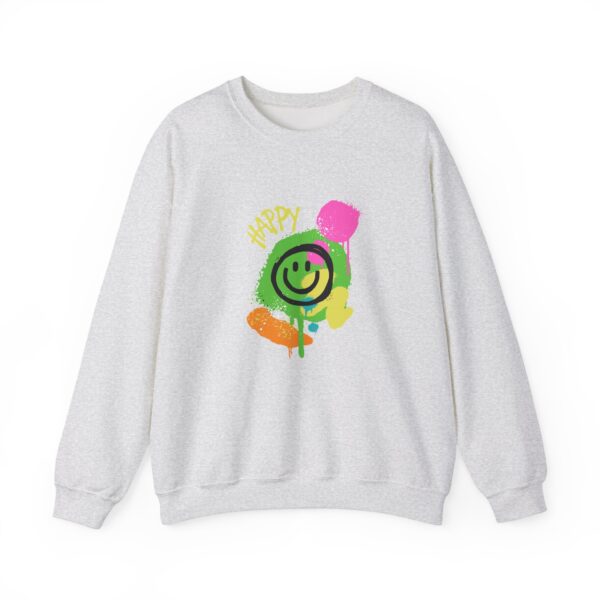 Happy Smiley Face Unisex Heavy Blend™ Crewneck Sweatshirt - Image 5