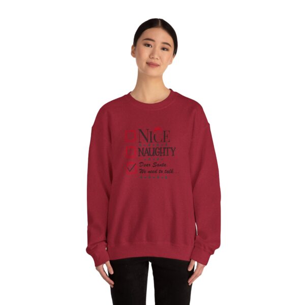 Funny Christmas Unisex Sweatshirt - "Dear Santa, We need to talk" - Image 56