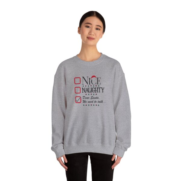 Funny Christmas Unisex Sweatshirt - "Dear Santa, We need to talk" - Image 16