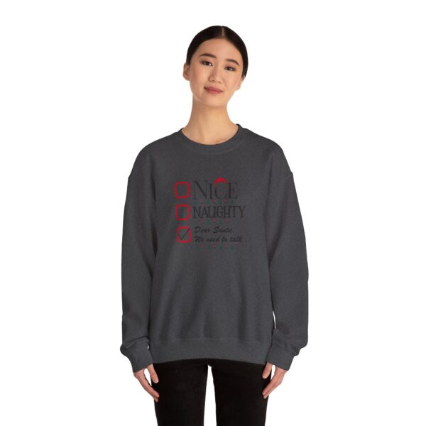 Funny Christmas Unisex Sweatshirt - "Dear Santa, We need to talk" - Image 36